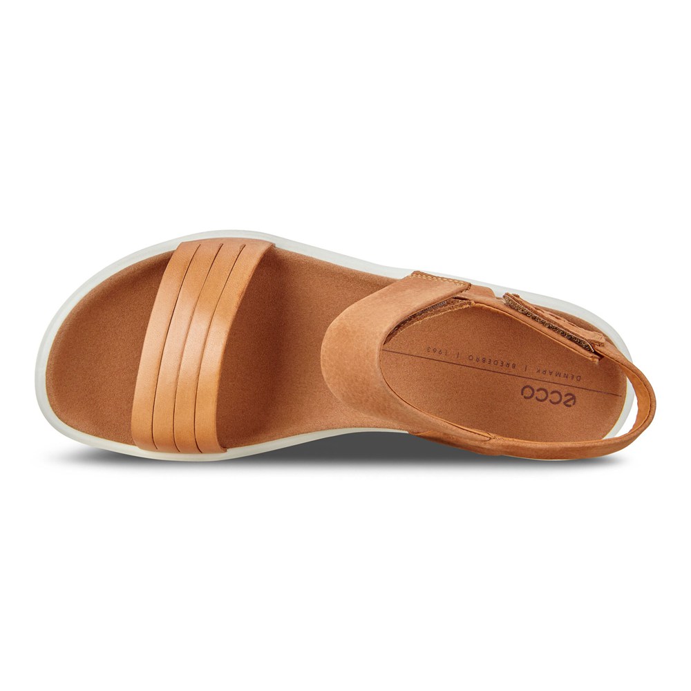 Sandalias Mujer - ECCO Flowt Flat - Marrom - TCU247839